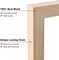 8x8 Picture Frame, Natural Square Solid Wood Frames for Pictures 4x4 and 6x6 with Mat or 8x8 without Mat, Wall and Tabletop Display Photo Frames Natural Wood 4 Pack